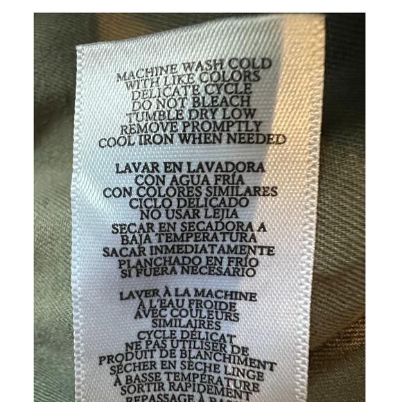 RAILS WOMENS SIZE LARGE BODIE CARGO TWILL WIDE LEG PANTS DARK OLIVE GREEN NEW - Picture 12 of 14